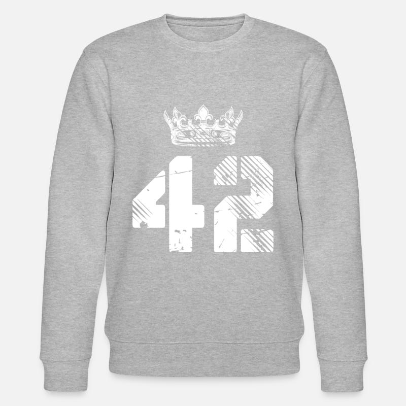 42 Couronne numérique - Sweat bio CHANGER Stanley/Stella Unisexe - gris chiné