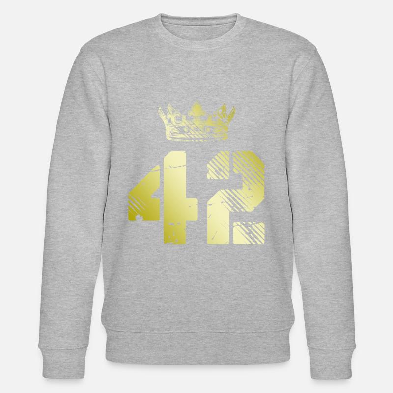 42 Couronne numérique - Sweat bio CHANGER Stanley/Stella Unisexe - gris chiné