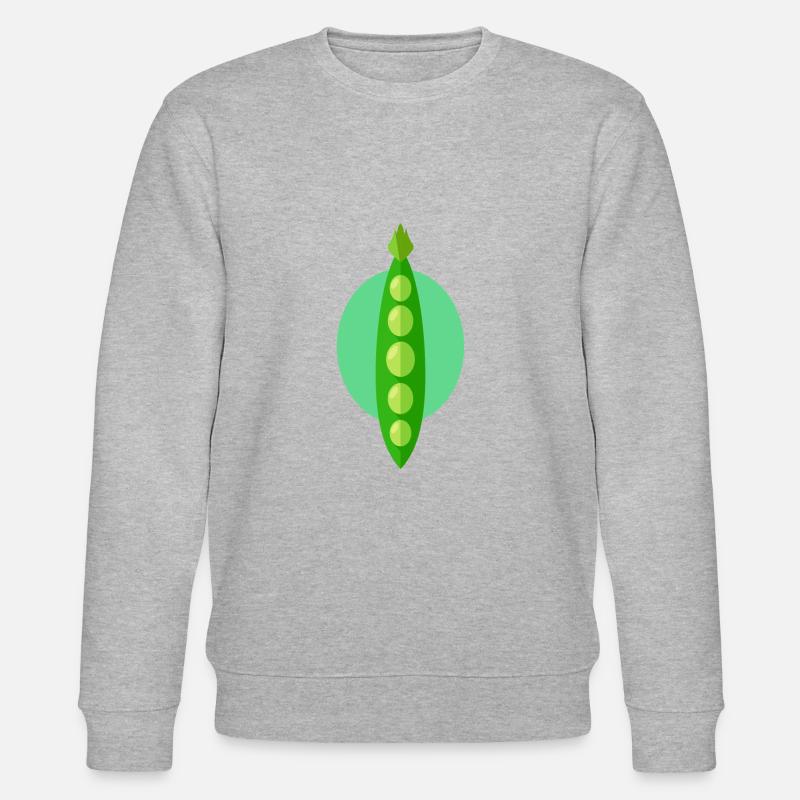 Bohne Erbse Erbsen Bohnenstange - Stanley/Stella Unisex Bio-Sweatshirt CHANGER  - Grau meliert