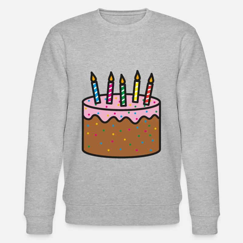 Gâteau d’anniversaire Anniversaire - Sweat bio CHANGER Stanley/Stella Unisexe - gris chiné
