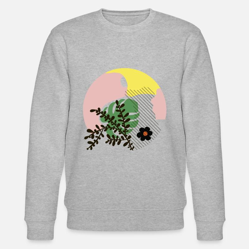 Abstrakte Formen - Stanley/Stella Unisex Bio-Sweatshirt CHANGER  - Grau meliert