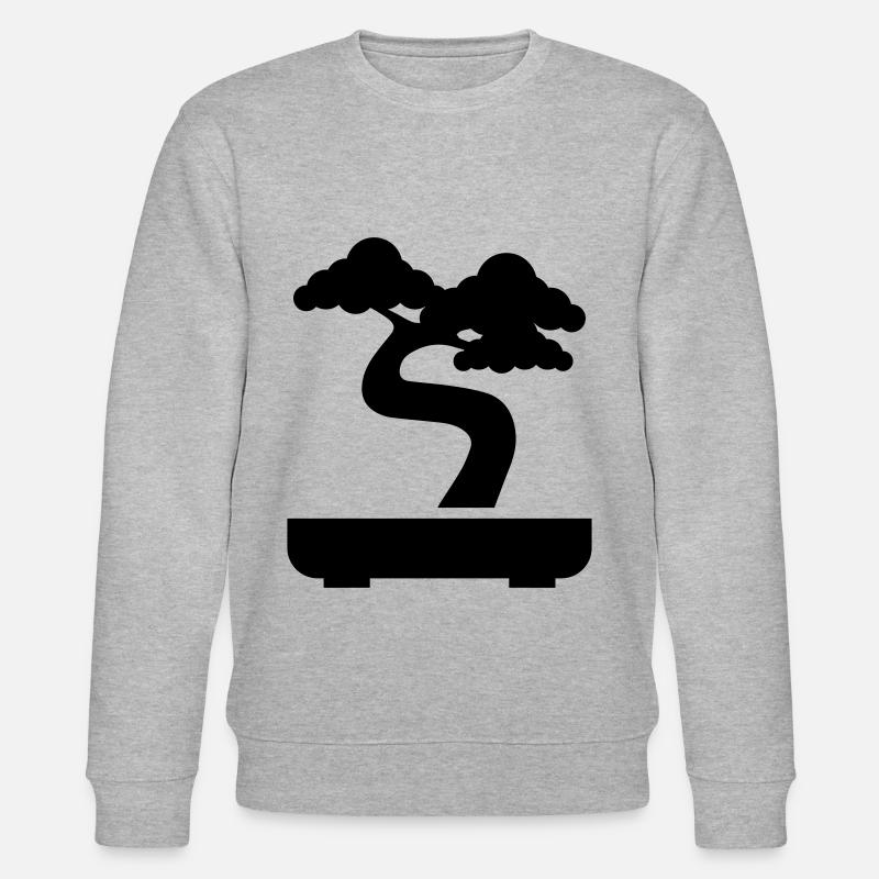 Bonsai icon Symbol - Stanley/Stella CHANGER Unisex Organic Sweatshirt - heather grey