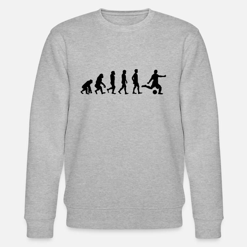 évolution du football - Sweat bio CHANGER Stanley/Stella Unisexe - gris chiné