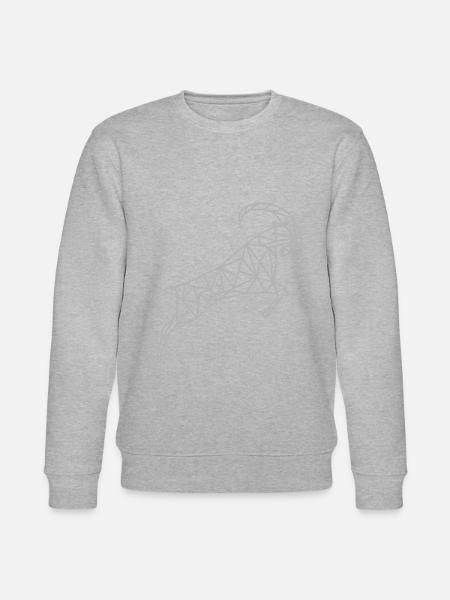 Steinbock Geometrisch Sternzeichen - Stanley/Stella Unisex Bio-Sweatshirt CHANGER  - Grau meliert