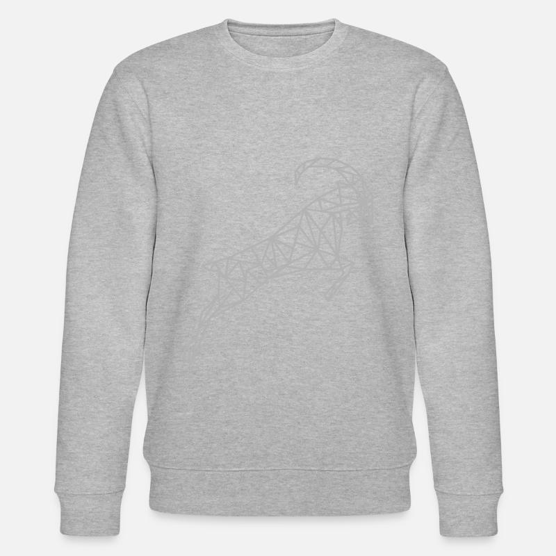 Steinbock Geometrisch Sternzeichen - Stanley/Stella Unisex Bio-Sweatshirt CHANGER  - Grau meliert