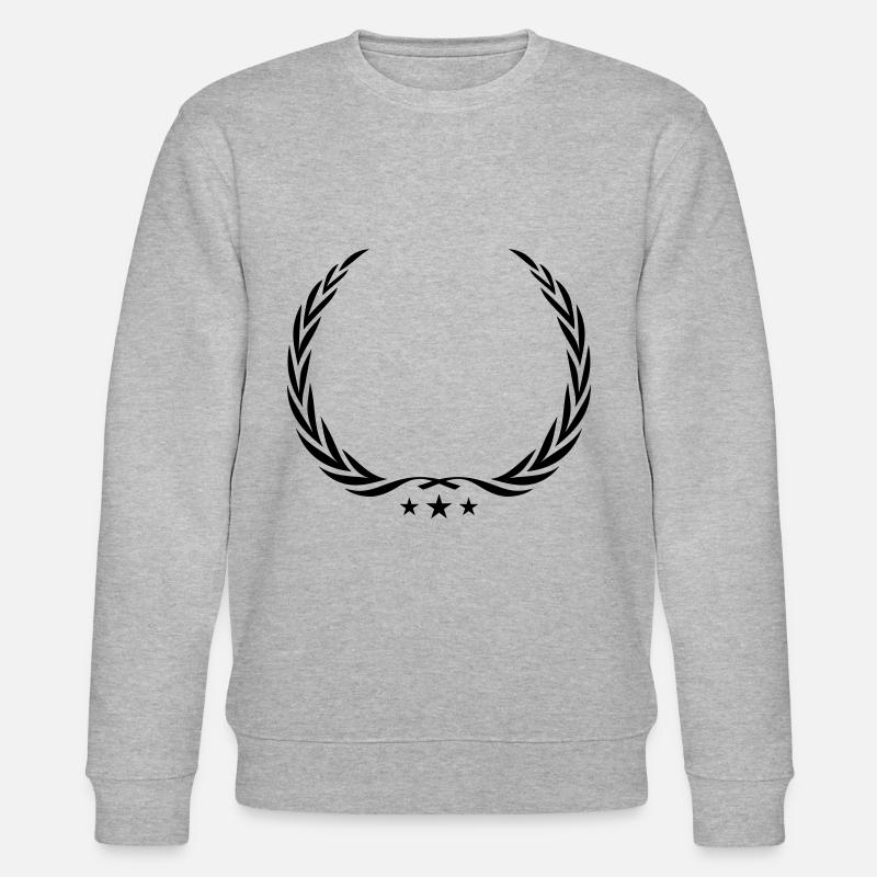 couronne de laurier symbole vide - Sweat bio CHANGER Stanley/Stella Unisexe - gris chiné