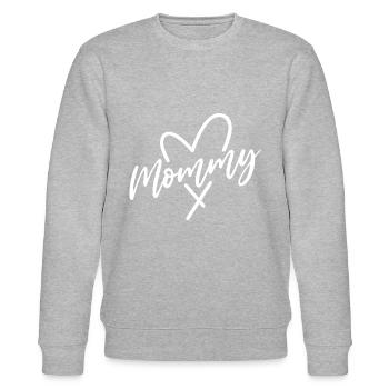 Mommy - Stanley/Stella CHANGER Unisex Organic Sweatshirt - heather grey - Front - Nik (191cm) & Marisol (170cm)