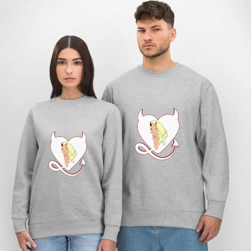 Devil with devil's heart Devil devil's female Stanley/Stella CHANGER Unisex Organic Sweatshirt