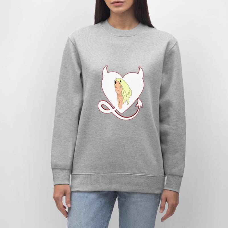 Devil with devil's heart Devil devil's female Stanley/Stella CHANGER Unisex Organic Sweatshirt