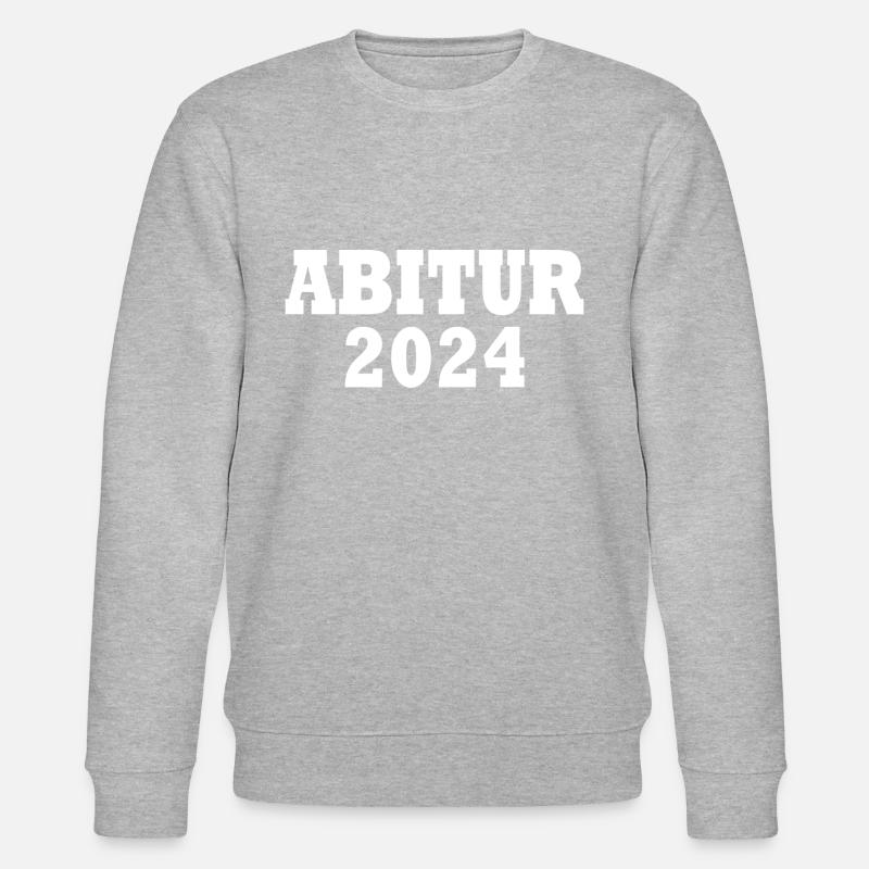 Abitur 2024 - Stanley/Stella Unisex Bio-Sweatshirt CHANGER  - Grau meliert