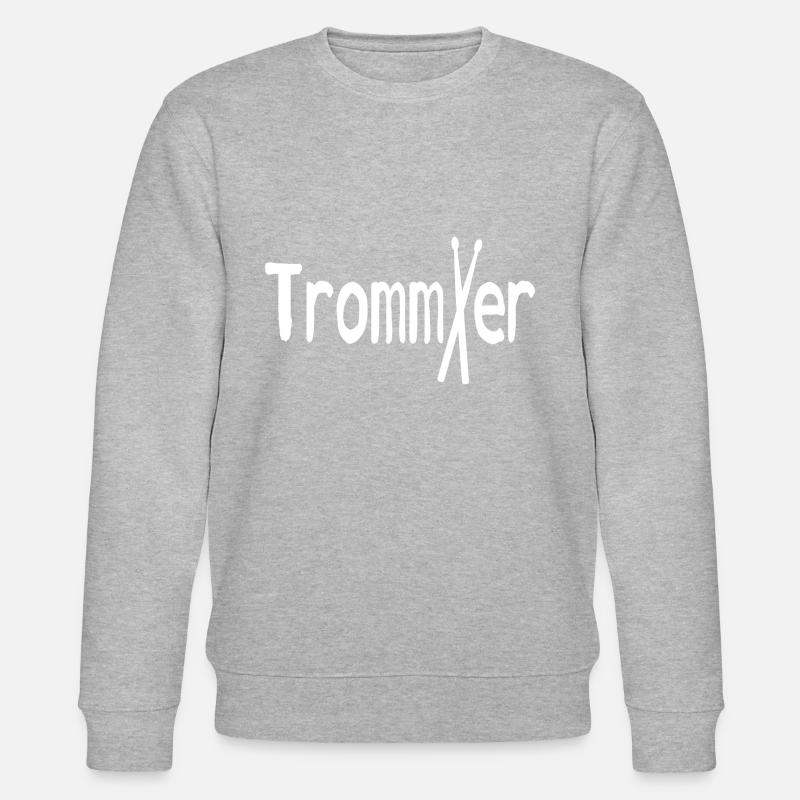 Trommler Drums Percussion - Stanley/Stella Unisex Bio-Sweatshirt CHANGER  - Grau meliert