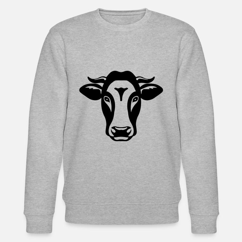 tête de vache - Sweat bio CHANGER Stanley/Stella Unisexe - gris chiné