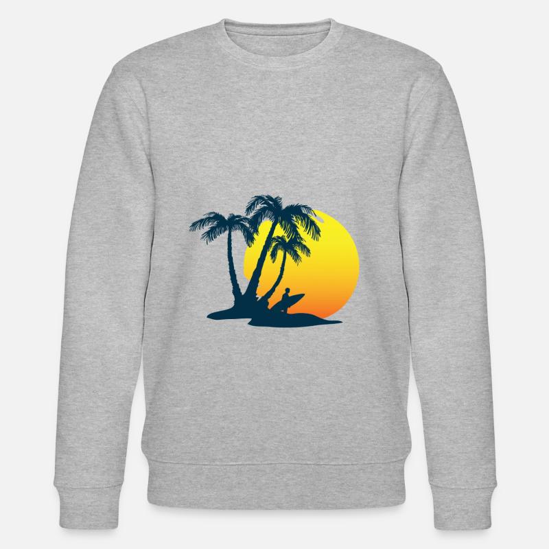 Palme - Stanley/Stella Unisex Bio-Sweatshirt CHANGER  - Grau meliert