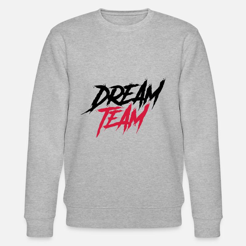 dream team - Stanley/Stella Unisex Bio-Sweatshirt CHANGER  - Grau meliert