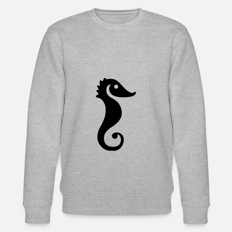Seepferdchen - Stanley/Stella Unisex Bio-Sweatshirt CHANGER  - Grau meliert