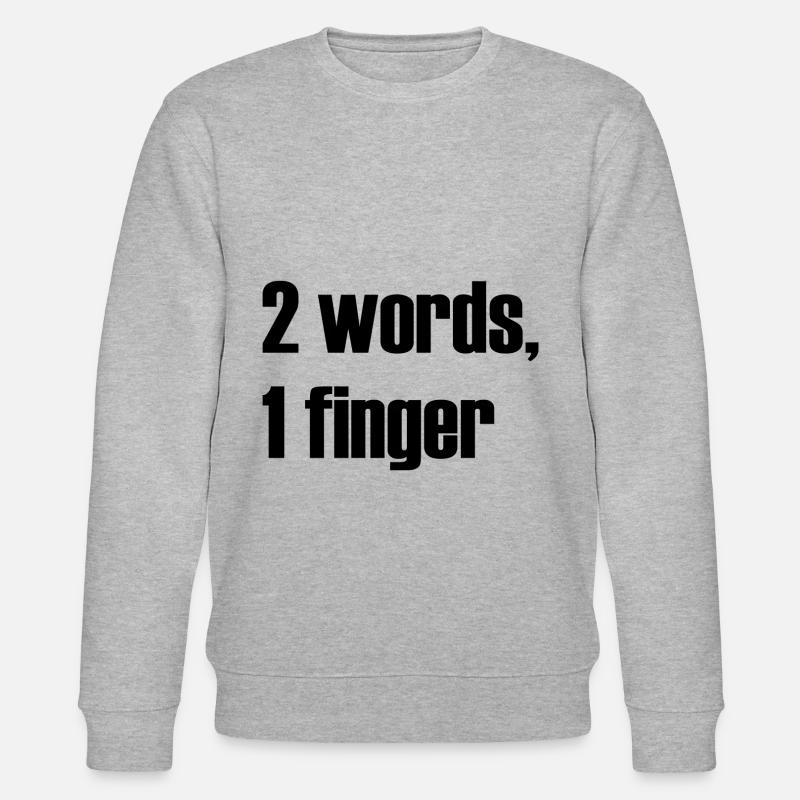 Frecher Provokation Spruch - Stanley/Stella Unisex Bio-Sweatshirt CHANGER  - Grau meliert
