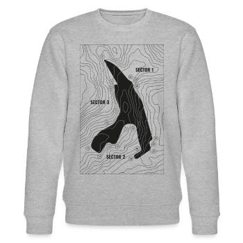 Belgian Race Track - Black Edition (vorne) - Stanley/Stella Unisex Bio-Sweatshirt CHANGER  - Grau meliert - Vorne - Nik (191cm) & Marisol (170cm)