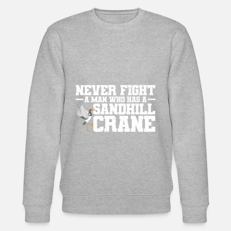Kranich - Stanley/Stella Unisex Bio-Sweatshirt CHANGER  - Grau meliert