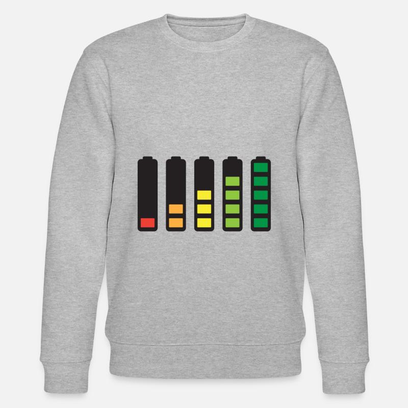 Battery - Stanley/Stella Unisex Bio-Sweatshirt CHANGER  - Grau meliert