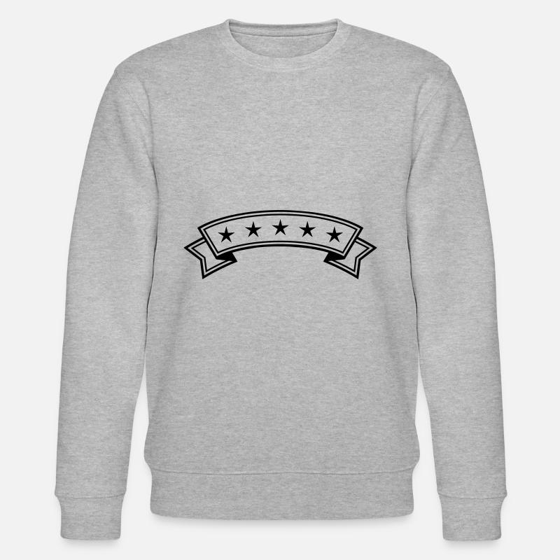 Stern banderole Linie - Stanley/Stella Unisex Bio-Sweatshirt CHANGER  - Grau meliert