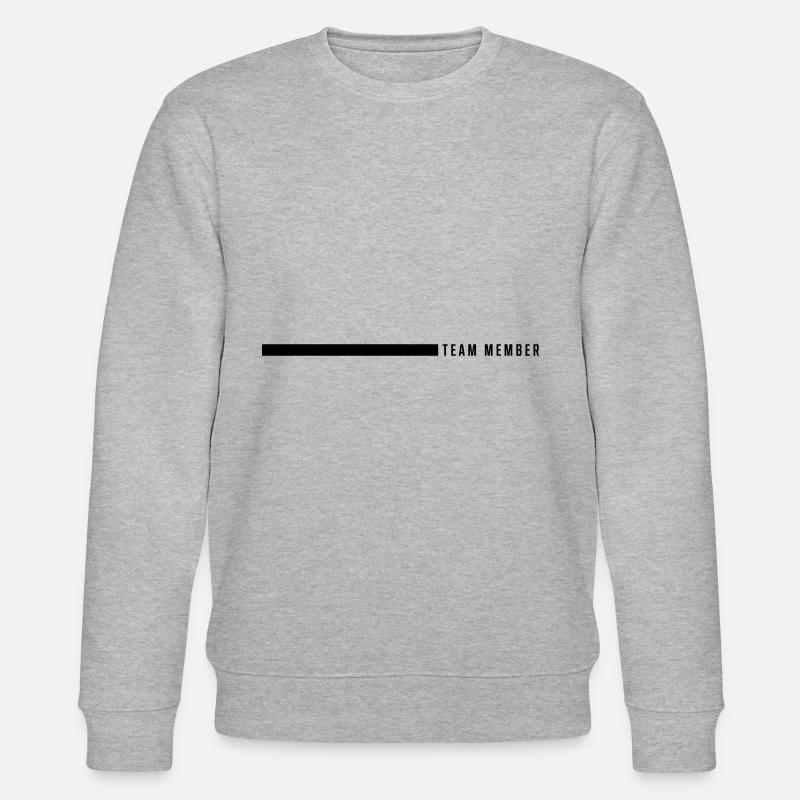 team mitglied strich - Stanley/Stella Unisex Bio-Sweatshirt CHANGER  - Grau meliert