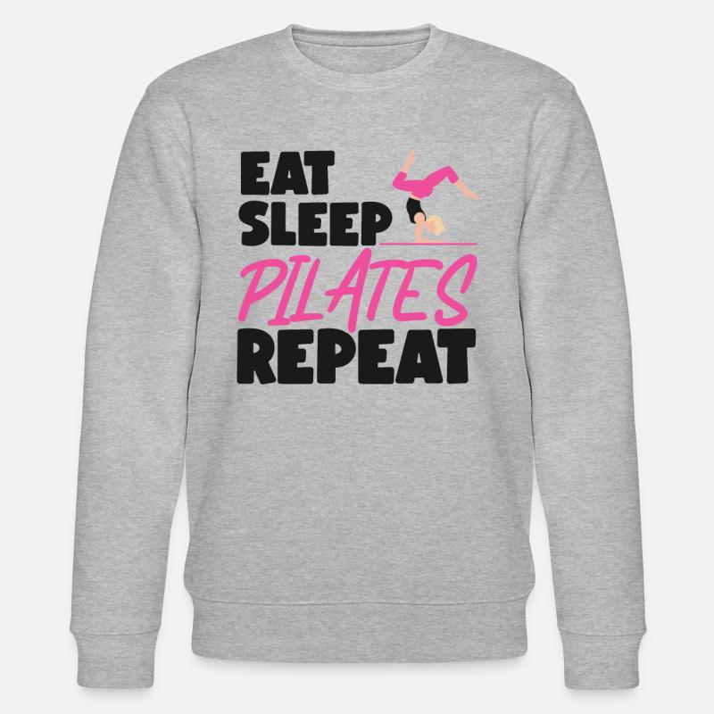 Pilates Instructor Teacher Eat - Stanley/Stella Unisex Bio-Sweatshirt CHANGER - Grau meliert