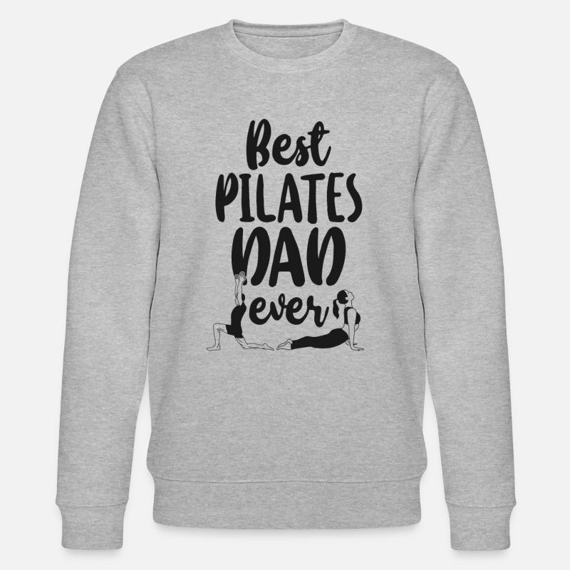 Pilates Instructor Teacher Dad - Stanley/Stella Unisex Bio-Sweatshirt CHANGER  - Grau meliert