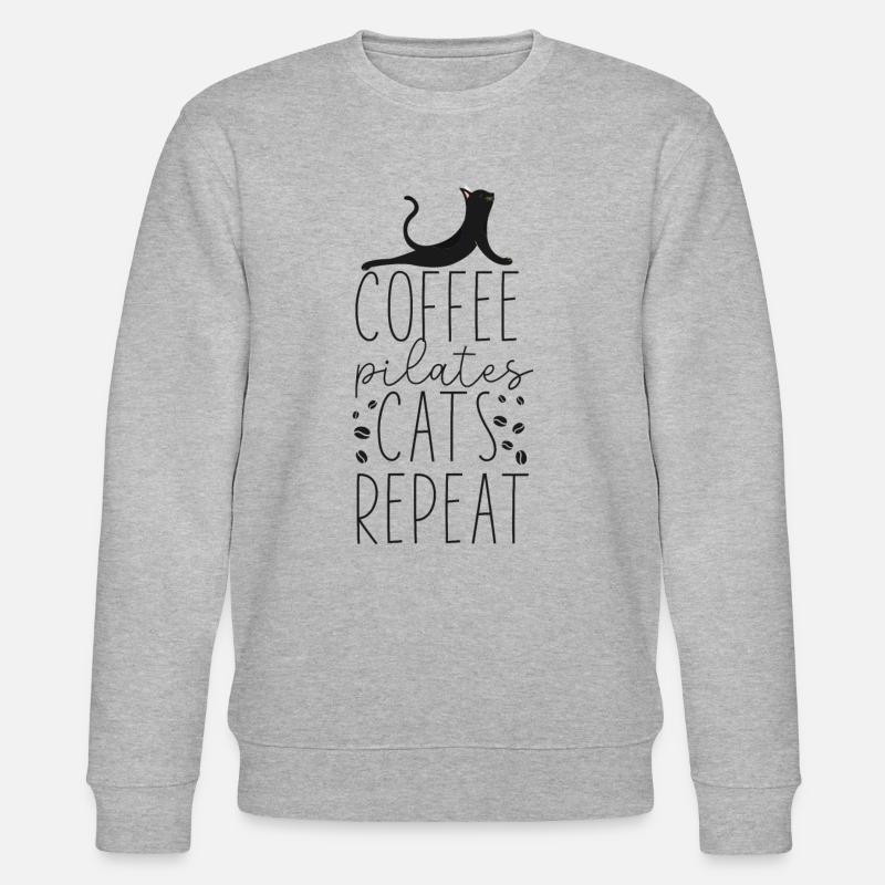 Pilates Instructor Teacher Coffee - Stanley/Stella Unisex Bio-Sweatshirt CHANGER  - Grau meliert