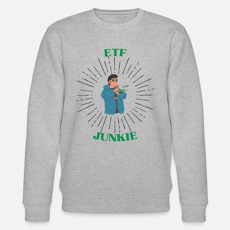 ETF Junkie - Stanley/Stella Unisex Bio-Sweatshirt CHANGER  - Grau meliert
