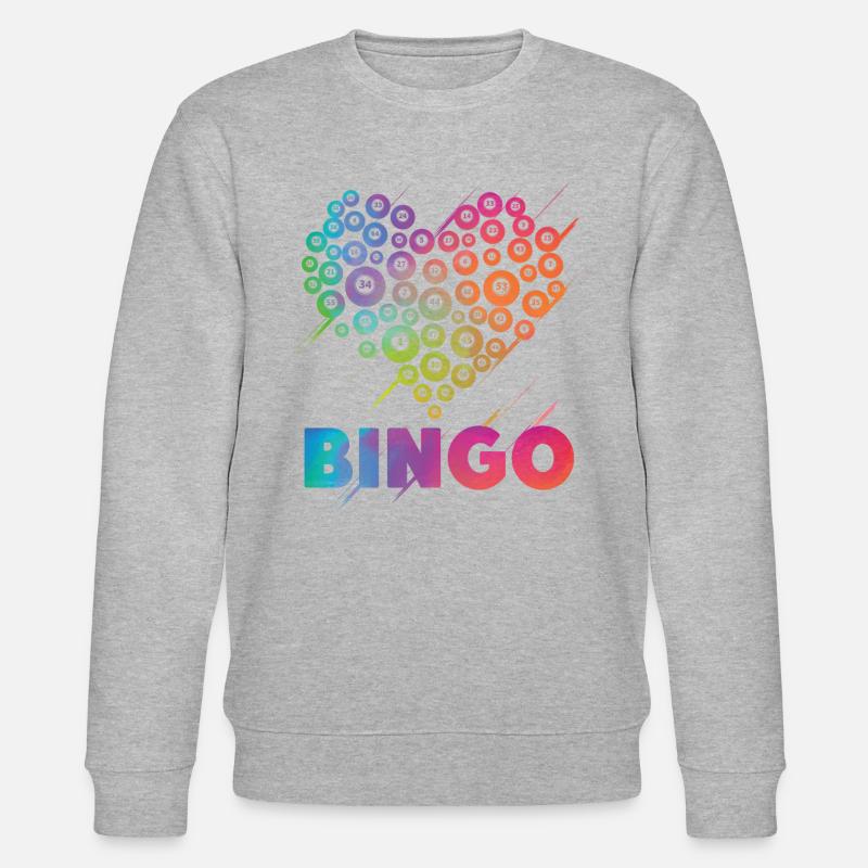 Bingo Player Heart Bingo - Sweat bio CHANGER Stanley/Stella Unisexe - gris chiné