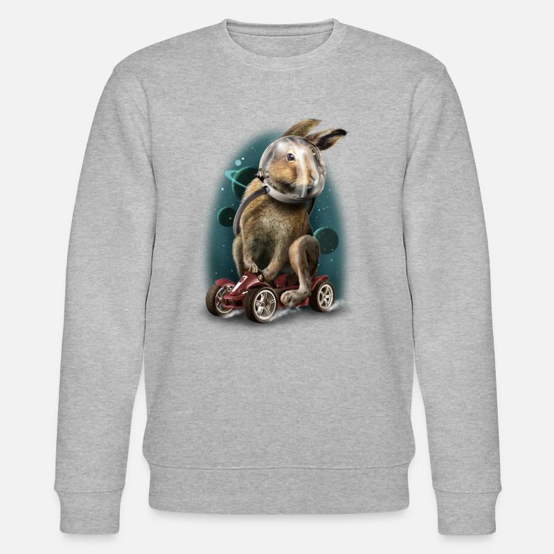 Rabbit race - Sweat bio CHANGER Stanley/Stella Unisexe - gris chiné