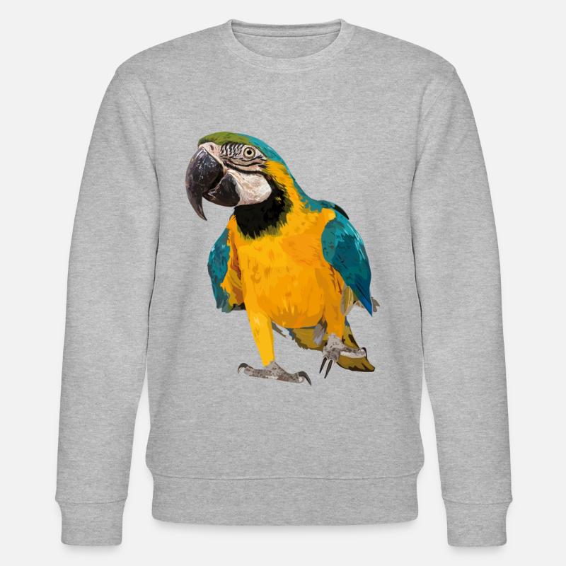 Ara ararauna - Stanley/Stella Unisex Bio-Sweatshirt CHANGER  - Grau meliert