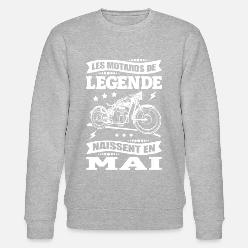 ANNIVERSAIRE MOTARD DE MAI - Sweat bio CHANGER Stanley/Stella Unisexe - gris chiné