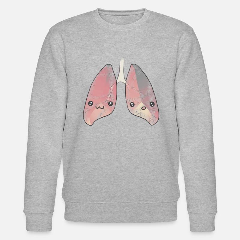 Poumon organe - Sweat bio CHANGER Stanley/Stella Unisexe - gris chiné