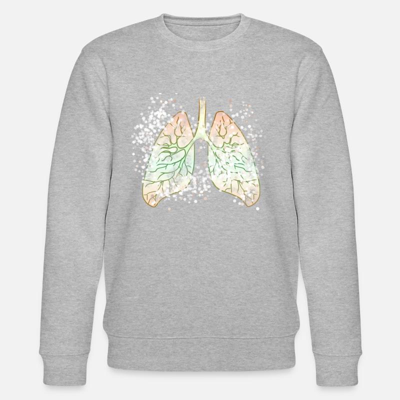 Organe poumon - Sweat bio CHANGER Stanley/Stella Unisexe - gris chiné