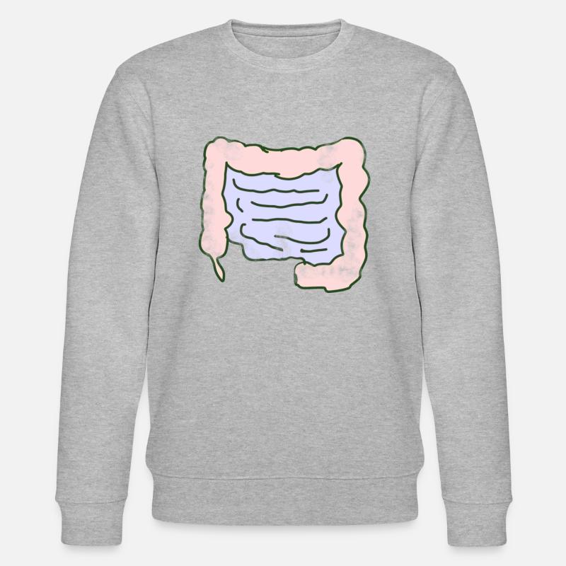 Darm Organ - Stanley/Stella Unisex Bio-Sweatshirt CHANGER  - Grau meliert