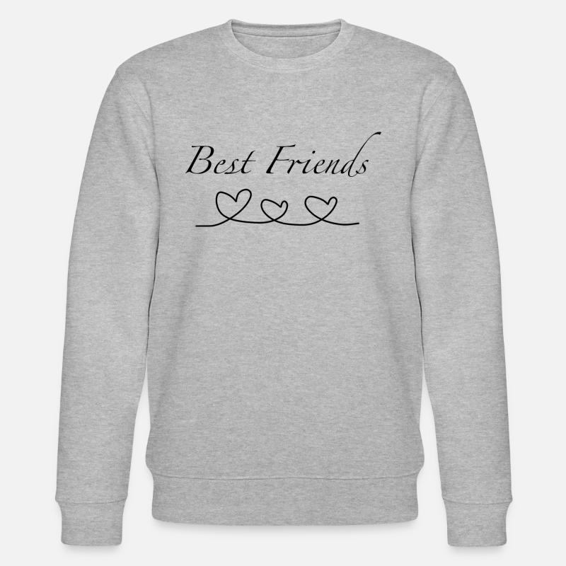 Beste Freunde - Stanley/Stella Unisex Bio-Sweatshirt CHANGER  - Grau meliert