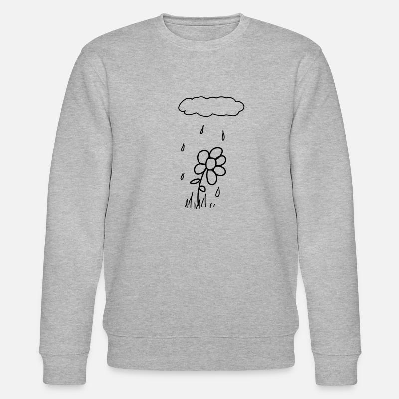Blume Regen - Stanley/Stella Unisex Bio-Sweatshirt CHANGER  - Grau meliert