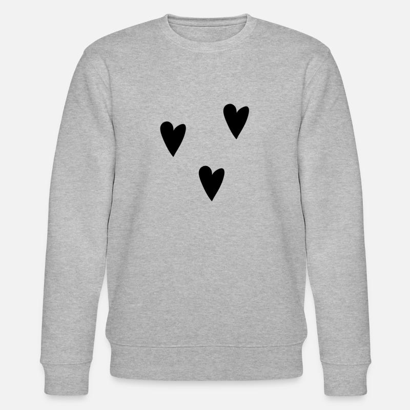 Herzen herz - Stanley/Stella Unisex Bio-Sweatshirt CHANGER - Grau meliert