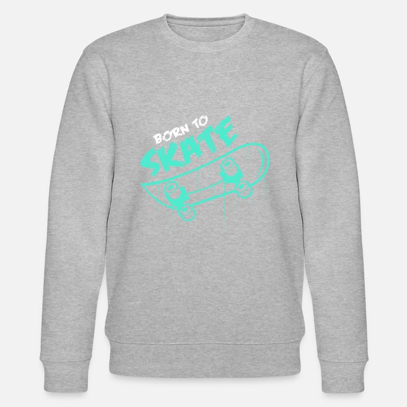 Skateboard - Stanley/Stella Unisex Bio-Sweatshirt CHANGER  - Grau meliert