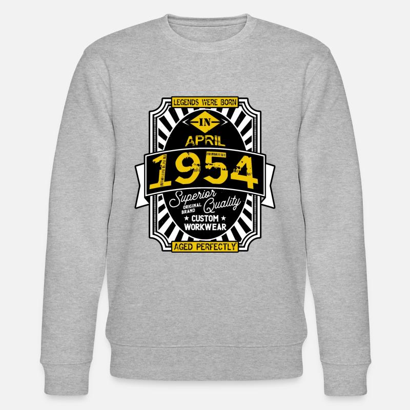 APRIL 1954 - Stanley/Stella Unisex Bio-Sweatshirt CHANGER  - Grau meliert