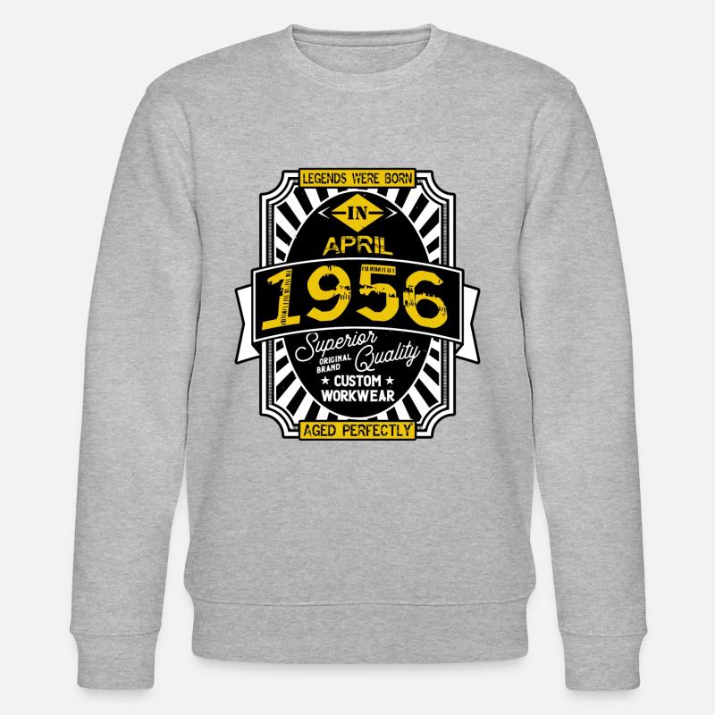 APRIL 1956 - Stanley/Stella Unisex Bio-Sweatshirt CHANGER  - Grau meliert