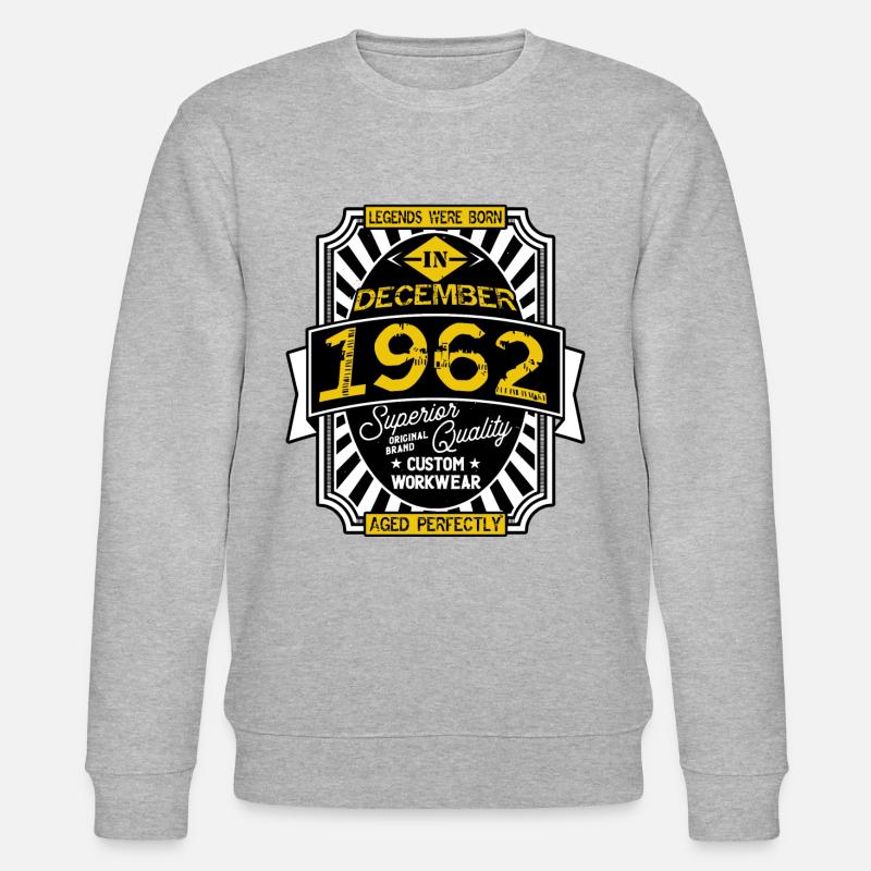 1962 DEZEMBER - Stanley/Stella Unisex Bio-Sweatshirt CHANGER  - Grau meliert