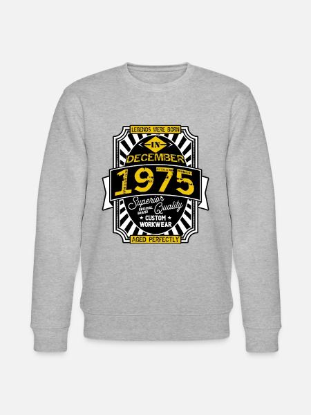 1975 DECEMBER - Stanley/Stella CHANGER Unisex Organic Sweatshirt - heather grey