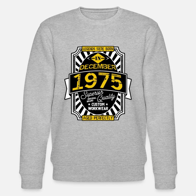 1975 DEZEMBER - Stanley/Stella Unisex Bio-Sweatshirt CHANGER  - Grau meliert