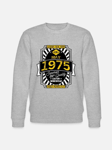 1975 MAY - Stanley/Stella CHANGER Unisex Organic Sweatshirt - heather grey