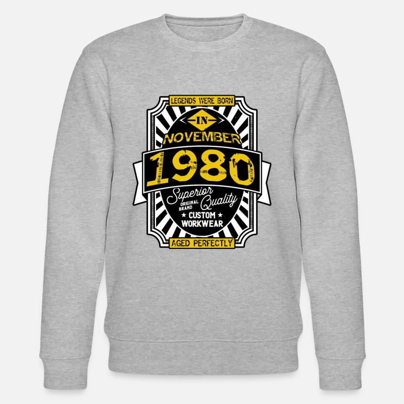 NOVEMBER 1980 - Stanley/Stella Unisex Bio-Sweatshirt CHANGER  - Grau meliert
