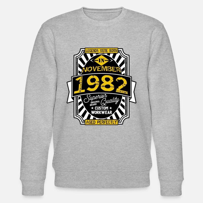NOVEMBER 1982 - Stanley/Stella Unisex Bio-Sweatshirt CHANGER  - Grau meliert