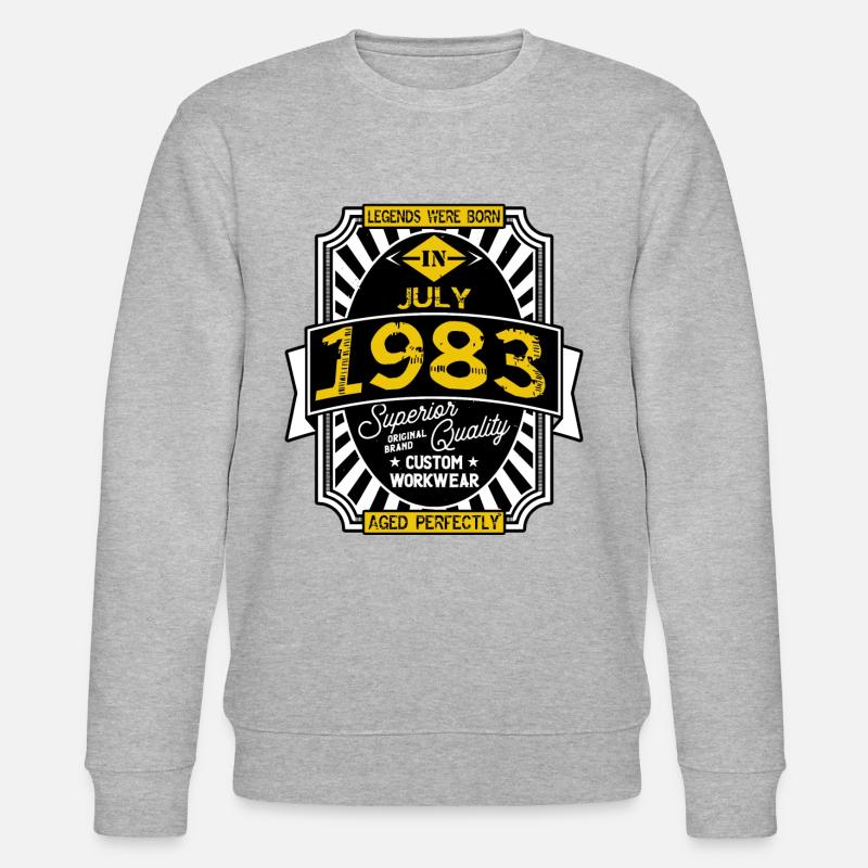 1983 JULI - Stanley/Stella Unisex Bio-Sweatshirt CHANGER  - Grau meliert
