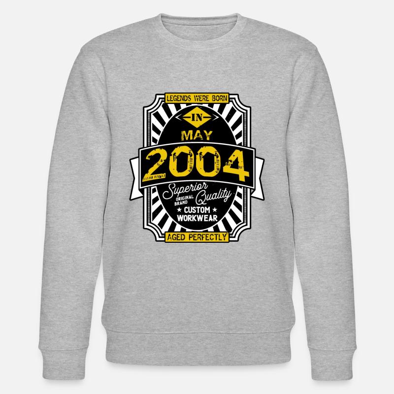 2004 MAY - Sweat bio CHANGER Stanley/Stella Unisexe - gris chiné